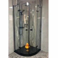 Vodas 8 Stella 800 Frameless Hinge Door Quadrant Shower Enclosure - Black -Lumibath Shop 106688013 2676057122664990 3694619378705068933 n