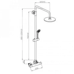 Alliance ASP Dual Head Thermostatic Shower Kit - Rain Head -Lumibath Shop 13020 4