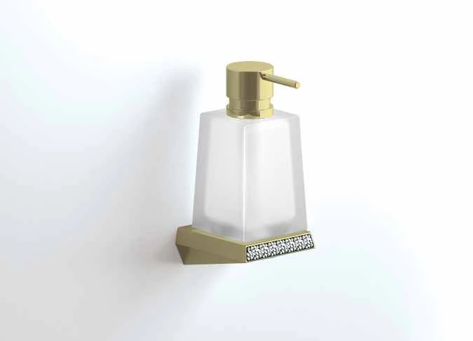 S8 Swarovski - Soap Dispenser - Gold - Origins Living 1 S8 Swarovski - Soap Dispenser - Gold - Origins Living