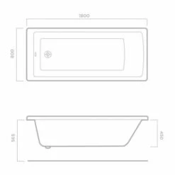 Tissino Lorenzo 1800 X 800mm Premium Reinforced Single Ended Bath 8 Tissino Lorenzo 1800 X 800mm Premium Reinforced Single Ended Bath -Lumibath Shop 1800x800 tech