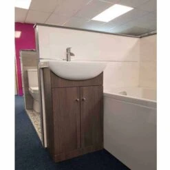 Elation Ikoma 550mm 2 Door Vanity Unit & Basin - Bodega Grey -Lumibath Shop 29430 402802 3 2