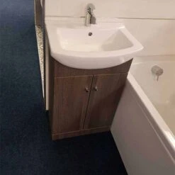 Elation Ikoma 550mm 2 Door Vanity Unit & Basin - Bodega Grey -Lumibath Shop 29430 402805 2 1