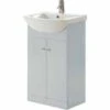 Elation Ikoma 550mm 2 Door Vanity Unit & Basin - Pearl Grey Matt