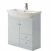 Elation Ikoma 750mm Vanity Unit & Basin - Pearl Grey Matt