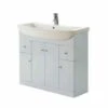Elation Ikoma 1050mm Vanity Unit & Basin - Pearl Grey Matt