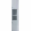 Elation Ikoma Tall Boy Bathroom Unit - Pearl Grey Matt