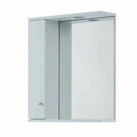 Elation Ikoma 650mm Bathroom Mirror Cabinet With Lights - Pearl Grey Matt 1 Elation Ikoma 650mm Bathroom Mirror Cabinet With Lights - Pearl Grey Matt
