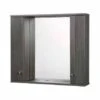 Elation Ikoma 850mm Bathroom Mirror Cabinet With Lights - Bodega Grey