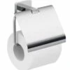 Atena Chrome Toilet Roll Holder With Flap - Origins Living