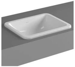 VitrA S20 Countertop Square Inset Counter Top Basin 550 X 370mm