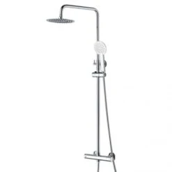 Niagara Equate Round Chrome Thermostatic Dual Head Shower Set