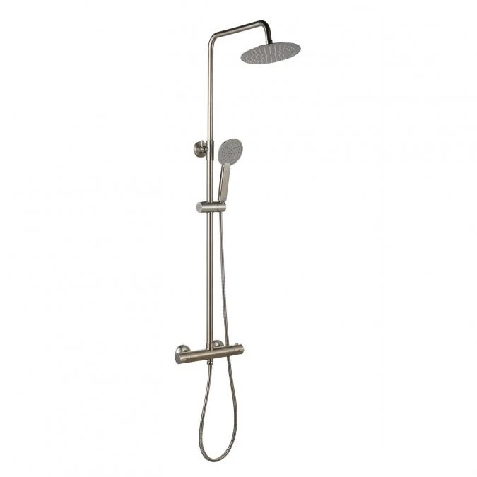 Niagara Equate Round Nickel Thermostatic Dual Head Shower Set 2 Niagara Equate Round Nickel Thermostatic Dual Head Shower Set - Image 2