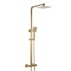 Niagara Observa Brass Square Twin Shower Head Set