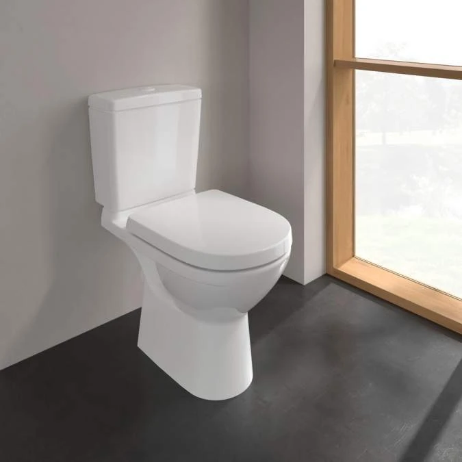 Villeroy & Boch O.Novo Compact Close Coupled Toilet Combi Pack Open Back 2 Villeroy & Boch O.Novo Compact Close Coupled Toilet Combi Pack Open Back - Image 2