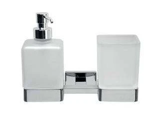 Inda Lea Double Tumbler And Soap Dispenser A1810D 1 Inda Lea Double Tumbler And Soap Dispenser A1810D