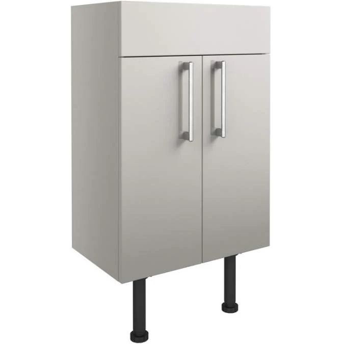 Abacot 500mm Slim Basin Unit - Light Grey Gloss 2 Abacot 500mm Slim Basin Unit - Light Grey Gloss - Image 2