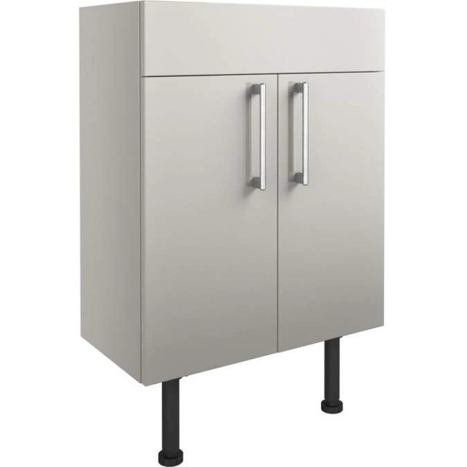 Abacot 600mm Slim Basin Unit - Light Grey Gloss 2 Abacot 600mm Slim Basin Unit - Light Grey Gloss - Image 2