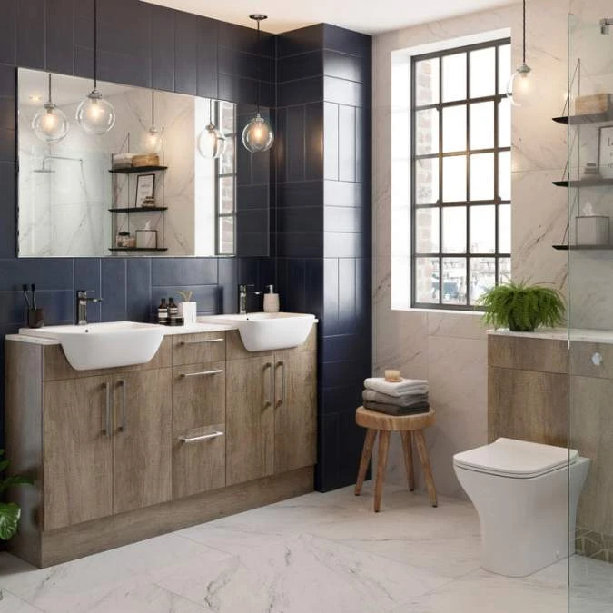 Abacot 200mm Slim Base Unit - Nebraska Oak 2 Abacot 200mm Slim Base Unit - Nebraska Oak - Image 2