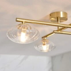 Allier Ceiling Light - Brushed Brass -Lumibath Shop Allier Ceiling Light Lifestyle