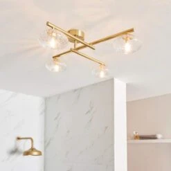 Allier Ceiling Light - Brushed Brass -Lumibath Shop Allier Ceiling Light Lifestyle3