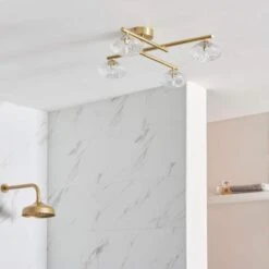 Allier Ceiling Light - Brushed Brass -Lumibath Shop Allier Ceiling Light Lifestyle6