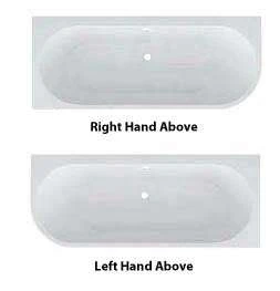 Tissino Angelo 1600 X 700mm Premium Reinforced Double Ended J Bath 4 Tissino Angelo 1600 X 700mm Premium Reinforced Double Ended J Bath - Image 4