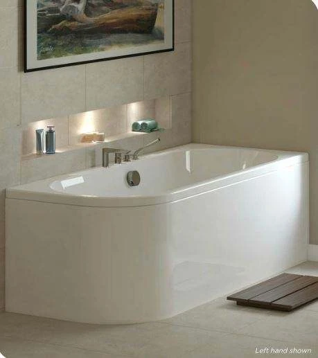 Tissino Angelo 1600 X 700mm Premium Reinforced Double Ended J Bath 2 Tissino Angelo 1600 X 700mm Premium Reinforced Double Ended J Bath - Image 2
