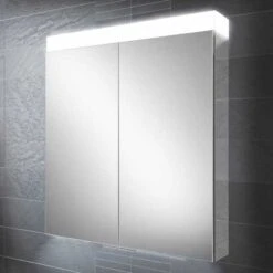 HiB Apex 100 LED Bathroom Mirror Cabinet - 47300 -Lumibath Shop Apex 80 1
