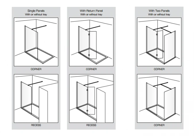 Aquadart 1000mm Wetroom 10 Shower Screen 2 Aquadart 1000mm Wetroom 10 Shower Screen - Image 2