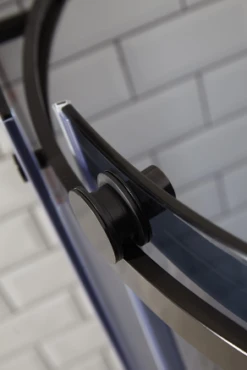 Aquaglass+ Sphere 1000 X 800mm Right Hand One Door Tinted Glass Offset Quadrant Shower Enclosure -Lumibath Shop Aquaglass Sphere Tinted 1 Door Offset Quad Image 2 3