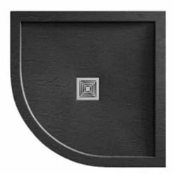 Aquadart Venturi 8 900mm Single Door Quadrant Shower Enclosure -Lumibath Shop Aqualovo black slate 4