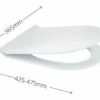 Aros Slimline Soft Close Toilet Seat - Quick Release - Highlife