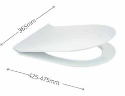 Aros Slimline Soft Close Toilet Seat - Quick Release - Highlife