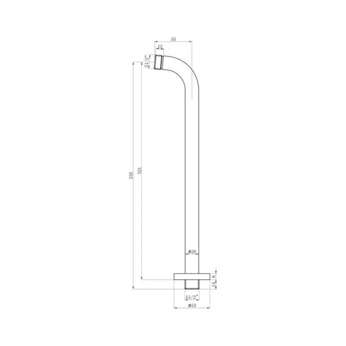 Round Shower Pack 4 - Allier Dual Outlet Shower Valve & Riser Rail With Rainfall Shower 5 Round Shower Pack 4 - Allier Dual Outlet Shower Valve & Riser Rail With Rainfall Shower - Image 5