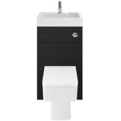 Athena Vault 2 In 1 WC & Hacienda Black Vanity Unit 500mm