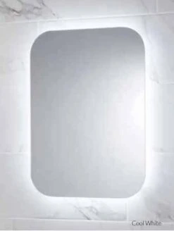 Aurora Back-lit LED Bathroom Mirror With Shaver Socket - 500 X 700mm -Lumibath Shop Aurora1 1