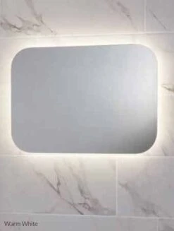 Aurora Back-lit LED Bathroom Mirror With Shaver Socket - 500 X 700mm -Lumibath Shop Aurora2 1