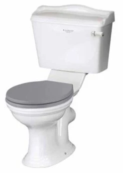 Bayswater Porchester Traditional Close Coupled Toilet - Flush Handle