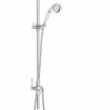 Bayswater Grand Rigid Riser Shower Kit - White & Chrome