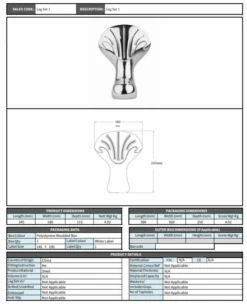 Elmstead Roll Top Bath - 1700 X 745 - Bespoke Colour By BC Designs 17 Elmstead Roll Top Bath - 1700 X 745 - Bespoke Colour By BC Designs -Lumibath Shop BC Designs Feet Set 1 Specification 1