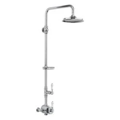 Burlington Stour Exposed Traditional Shower With Rigid Riser & Fixed Head - BF2S