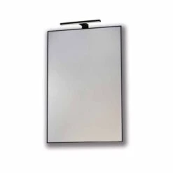 Metro 60 Framed Mirror 600 X 800mm - Black Frame - Origins Living -Lumibath Shop BR 8060 1133 S metro mirror black frame with light