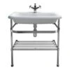 Burlington Natural Stone Basin With Optional Chrome Wash Stand