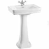 Burlington Contemporary 58cm Basin & Pedestal