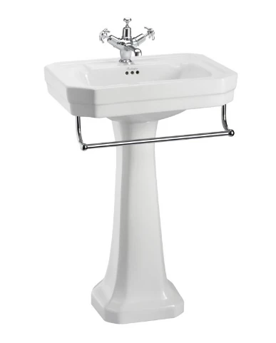 Burlington Victorian 56cm Basin & Regal Pedestal - Image 3