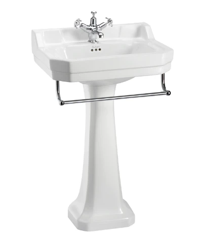 Burlington Edwardian 56cm Basin & Regal Pedestal - Image 3