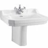 Burlington Edwardian 61cm Basin & Semi Pedestal