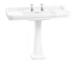 Burlington Edwardian 120cm Basin & Classic Pedestal -Lumibath Shop Burlington Edwardian 120cm Basin and Classic Pedestal 2TH