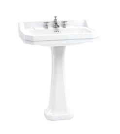 Burlington Edwardian 80cm Basin & Regal Pedestal 6 Burlington Edwardian 80cm Basin & Regal Pedestal -Lumibath Shop Burlington Edwardian 80cm Basin and Regal Pedestal 3TH
