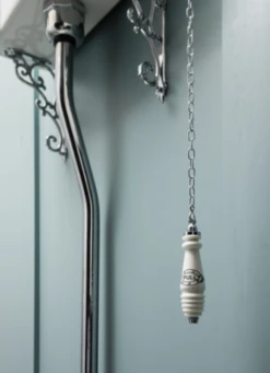 Burlington High Level WC With White Ceramic Cistern And Single Flush Fittings P2 C28S T30CHR -Lumibath Shop Burlington High Level WC Suite P2 C28S T30CHR 1